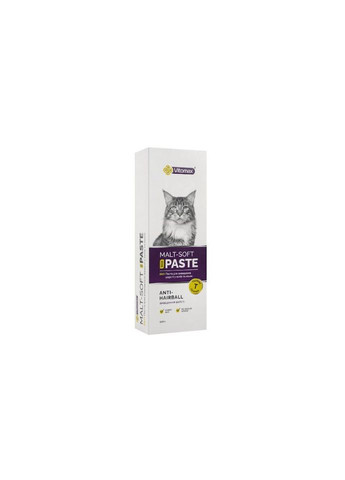 Еко паста MALTSOFT ANTI-HAIRBALL для виведення шерсті зі шлунка для котів Вітомакс 100 г Vitomax (289978615)