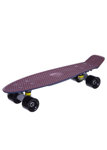 Скейтборд пластиковий RUBBER SOFT TWIN FISH 22in двокольорова дека (бордовий-т.синій) (SK-410-5) Penny (361436404)