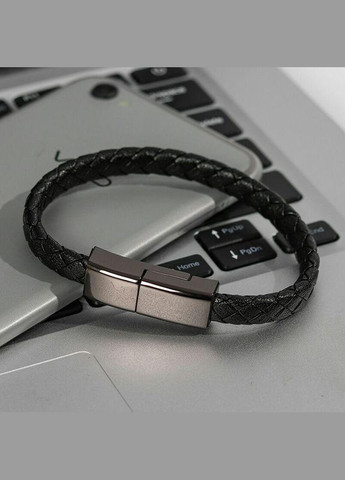 Плетенный кожаный браслет с кабелем USBType-C No Brand (276976246)