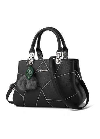 Модна жіноча сумка з брелоком кулькою, жіноча сумочка на плече з хутряною підвіскою Brettani (336552408)
