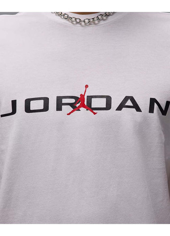 Белая мужская футболка jordanjd air ss crew белый Jordan