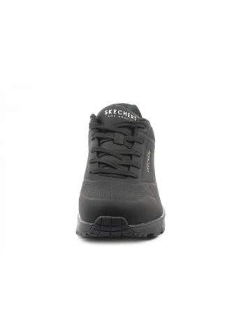 Кроссовки Uno-Stand On Air Black 73690-BBK Skechers чёрные всесезоны (398010285)