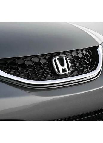 Емблема ХРОМ 65х79мм пластик (на скотчі) Honda (369611111)