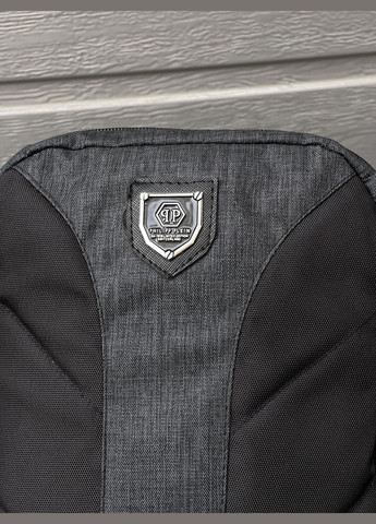 Барсетка темно-сірий меланж із чорним No Brand (330258869)