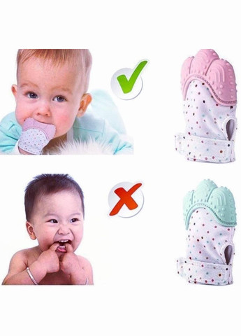 Прорезыватель для зубов PK-0119 Перчатка грызунок Розовая No Brand (327217583)