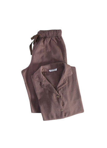 Сливова всесезон жіноча піжама home - porta сливовий l рубашка + брюки Lotus