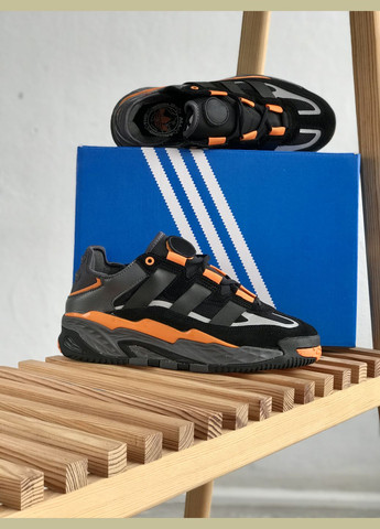 Чорні Осінні кросівки чоловічі adidas niteball black | адідас найтбол чорні No Brand