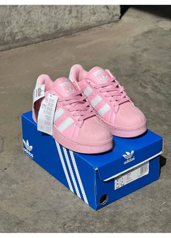 Розовые демисезонные кроссовки мужские adidas superstar platform pink адидас суперстар No Brand