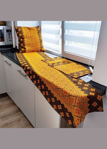 Декоративна наволочка з м'якої тканини на диванну подушку 43смХ43см в національному стилі Карпати 43х43 Maystat (305742502)