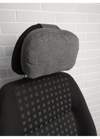 Подушка на подголовник в авто EKKOSEAT. Объемно-каркасная. Серо. Ekko Seat (353718891)
