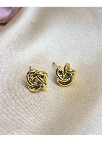 Сережки бижутерия Закрученые круги No Brand (375027292)