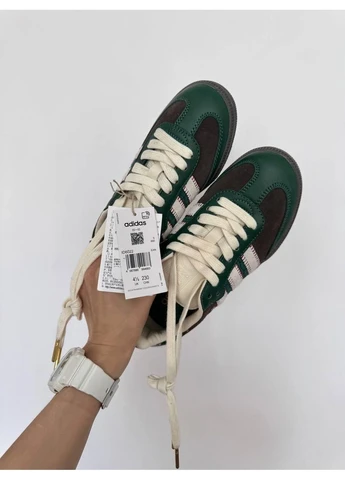 Зелені кросівки чоловічі adidas samba notitle green/brown адідас самба зелені демісезон No Brand