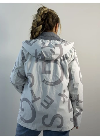 Біла демісезонна жіноча демісезонна куртка-вітровка Giordano