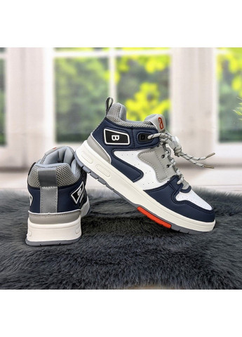 Синій осінні кросівки високі для дівчинки хайтопи Apawwa