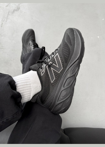 Черные демисезонные кроссовки мужские new balance fresh foam x 880v15 black | нью беланс фреш фоам черные No Brand