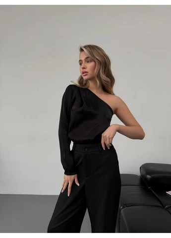 Шовковий боді на одне плече Fashion (382590697)