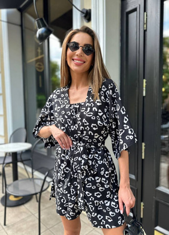 Костюм-трійка: шорти, топ, кофта-кімоно Україна (328214168)