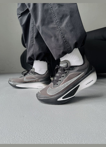 Черные демисезонные кроссовки мужские nike zoom fly 6 black grey | найк зум флай 6 черные No Brand