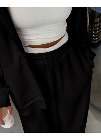 Жіночий спортивний костюм на флісі: світшот з капюшоном та джогери MonCher (359380610)