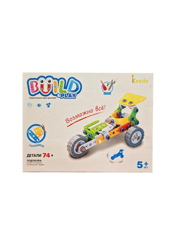 Конструктор Build&Play "Болид Ф1" J-7705, 74 элемента Hanye (370977001)