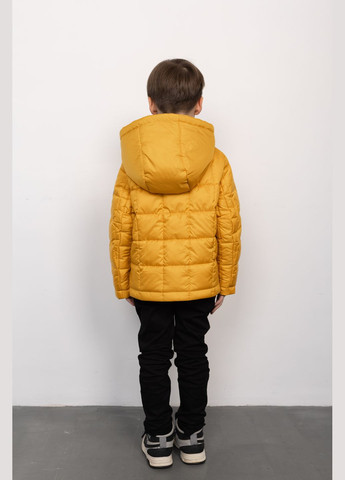 Комбинированная демисезонная двусторонняя куртка горчичный Cvetkov Робби