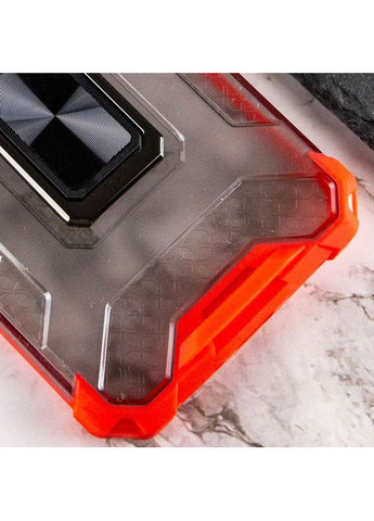 Ударостойкий чехол Transformer CrystalRing с кольцом для Apple iPhone 13 Pro (6.1") Красный Epik (372499564)