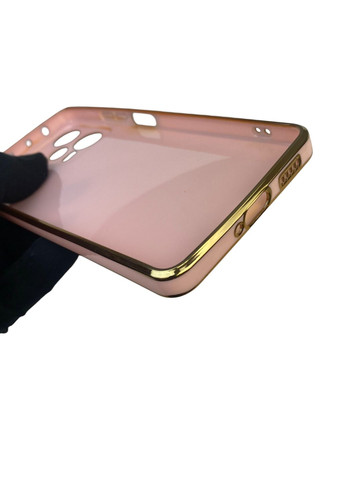 Чехол для Redmi Note 12 Pro 5G с кольцом MagSafe с золотой окантовкой на редми нот 12 про пудровый gs1 Xiaomi (366235570)