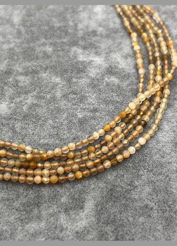 Солнечный камень на нитке без замка 2 мм 40 см No Brand (311678218)