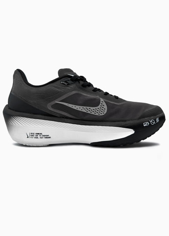 Черные демисезонные кроссовки мужские nike zoom fly 6 black grey | найк зум флай 6 черные No Brand