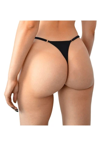 Еротичні жіночі трусики стрінги Sexy Baby XS-2XL чорні Art of Sex (391269497)