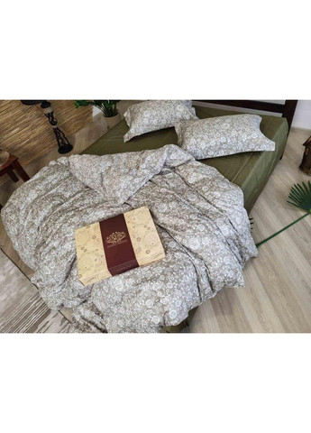 Постельное белье MUSCAT OLIVE, сатин PREMIUM Полуторный размер, наволочки 70/70 No Brand (364218563)