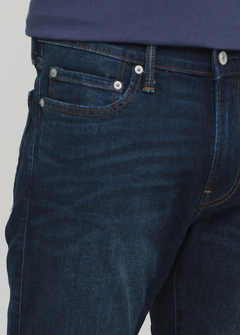 Темно-синие демисезонные джинсы skinny af9116m Abercrombie & Fitch