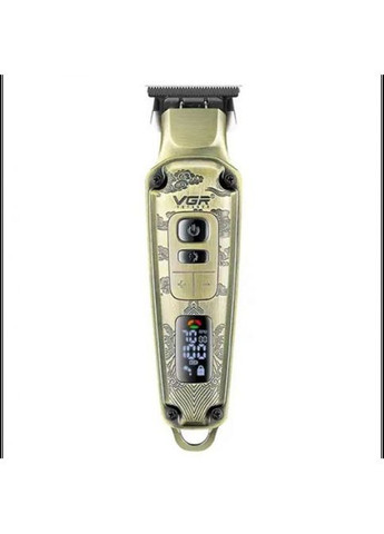 Професійна машинка для стриження бездротова акумуляторна LED-дисплей VGR V-901 + 4 насадки No Brand (323486519)