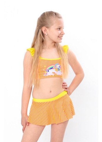 Жовтий літній купальник для дівчинки (p-14349) Носи своє