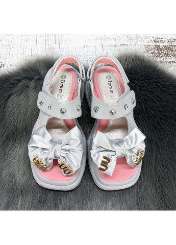 Серые босоножки сандалии детские для девочки Tom.M