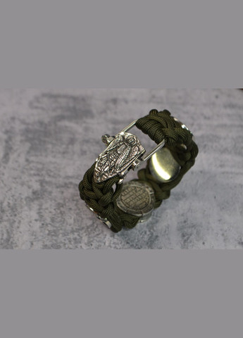 Браслет с Девой Марией Георгием Победоносцем Гербом Украины Иисусом Христом и Архангелом Михаилом из мельхиор No Brand (355796127)