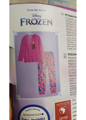 Фіолетова всесезон холодне серце анна піжама дитяча 134/140 Disney