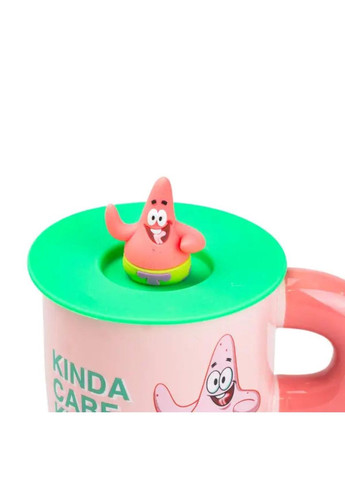 Чашка керамічна з кришкою "Патрік Стар" 400 мл Patrick Star HP7216P TS Kitchen (351431910)