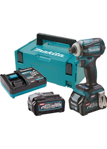 Аккумуляторный ударный гайковерт TD001GM201 XGT (40В, 220Нм, 1/4") + 2 АКБ BL4040, зарядное устройство DC40RA (4750) Makita (295040209)