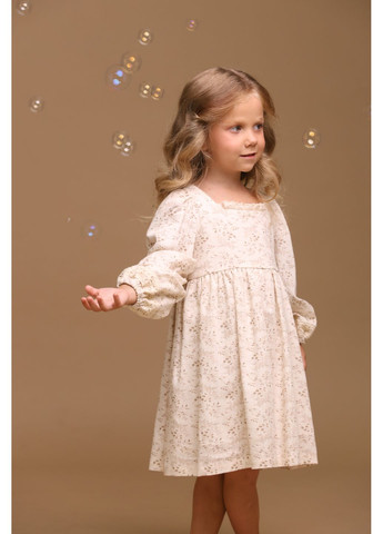 Бежевое детское платье для девочки бежевое маргарет Darochka (354831232)
