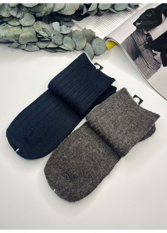 Комбіновані шкарпетки теплі вовна миринос набір 2 пари Корона (365652895)