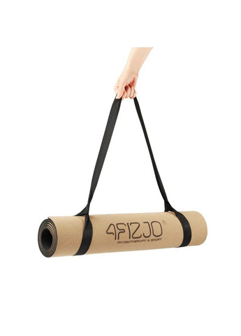 Спортивный коврик для йоги и фитнеса Cork 4FJ0590, 183x61x0,4 см 4FIZJO (371767804)