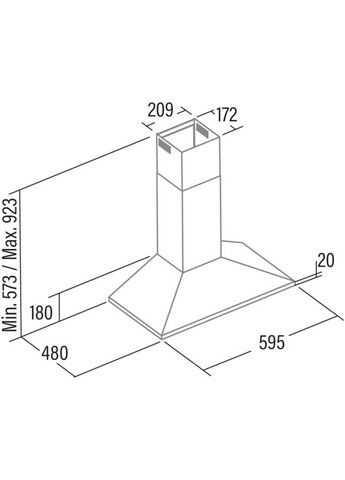 Вытяжка купольная 02061399 CATA (360426402)
