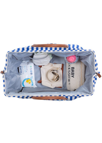 Сумка Mommy bag stripes electric blue () Childhome CWMBBSTBL (331790110)