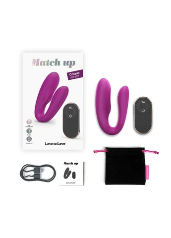 Вибратор для пар с пультом ДУ MATCH UP - SWEET ORCHID Love To Love (385656930)