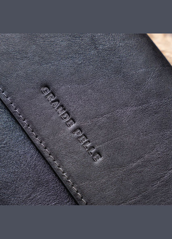 Чоловічий клатч шкіряний 11298 Чорна Grande Pelle (306882047)