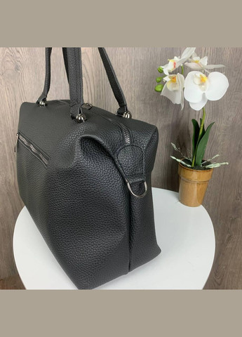 Большая женская сумка, городская сумка для девушек через плечо Черный No Brand (298997034)