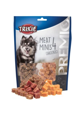 Лакомства Premio 4 Meat Minis для собак с курицей, уткой, говядиной и бараниной 4х100 г Trixie (380385176)