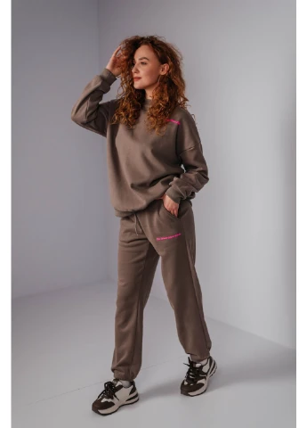 Стильний трикотажний жіночий спортивний костюм No Brand (373119089)
