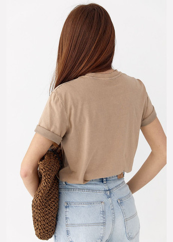 Трикотажна футболка з написами Lurex - (332199996)